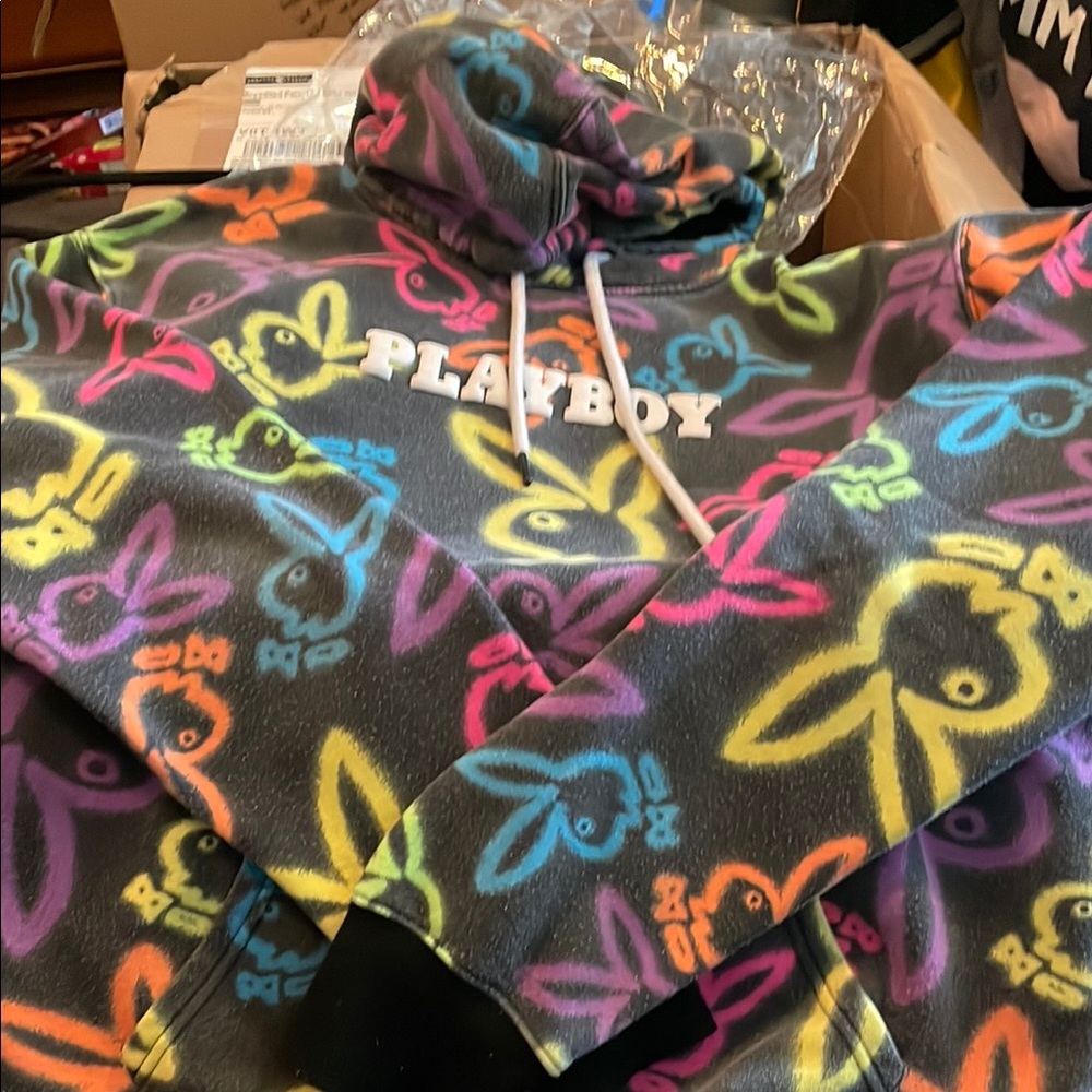 Super cute Playboy hoodie size medium